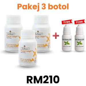 Pakej 3 Botol (Free 2 sucralose)